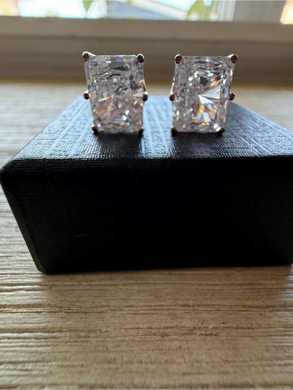 Sterling Silver Crystal Stud Earrings